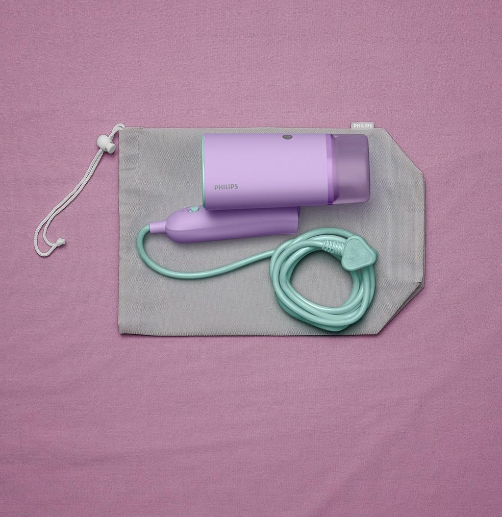 Lisse & go 3000 Series Garment Steamer - 1000W, 20 g/min Steam, Removable Water Tank 100 ml, Plastic Plate, Blue (STH3000/20)