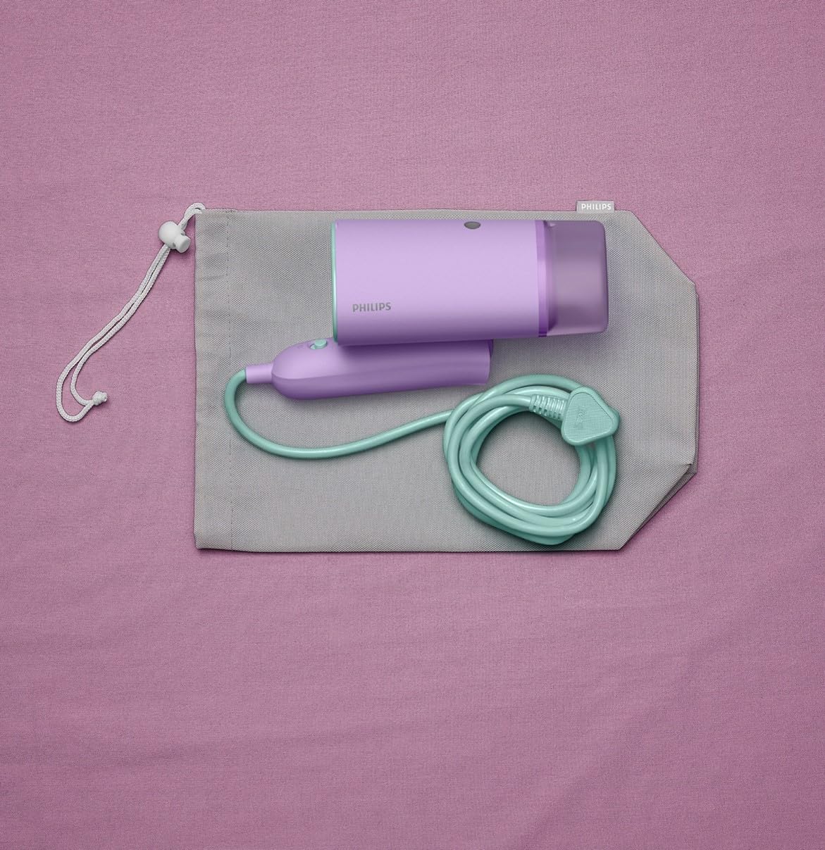 Lisse & go 3000 Series Garment Steamer - 1000W, 20 g/min Steam, Removable Water Tank 100 ml, Plastic Plate, Blue (STH3000/20)